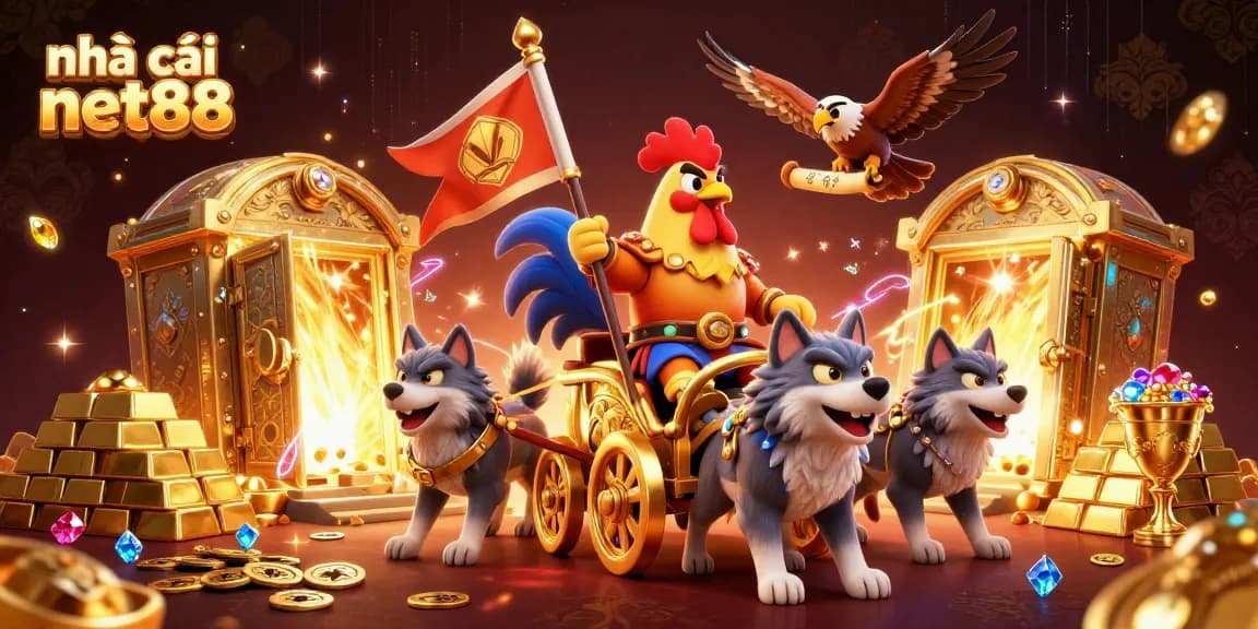 Engage with nhà cái net88 and immerse in a vibrant casino fantasy featuring rich golden treasures.