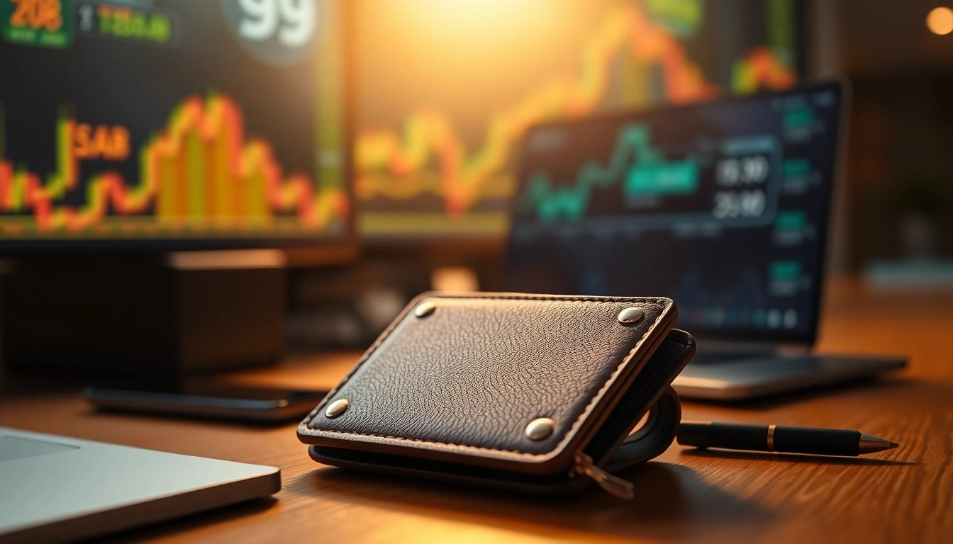 Crypto Wallet showcased in a modern tech setting, highlighting its sleek design and functionality.