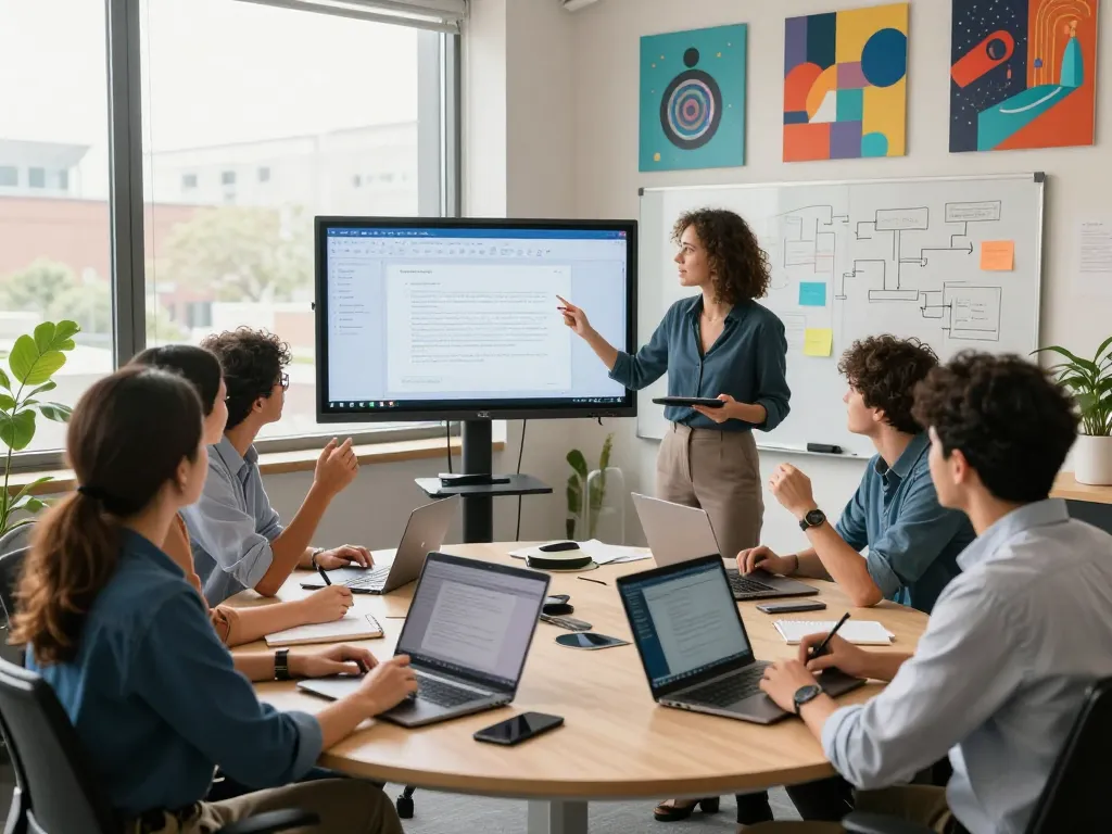 Dynamic teamwork in a modern office showcasing WPS官网 software capabilities