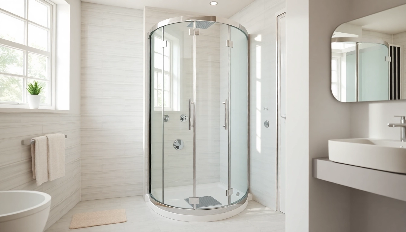 Genießen Sie das moderne Design der sonni Duschkabine in einer eleganten Badezimmerumgebung.