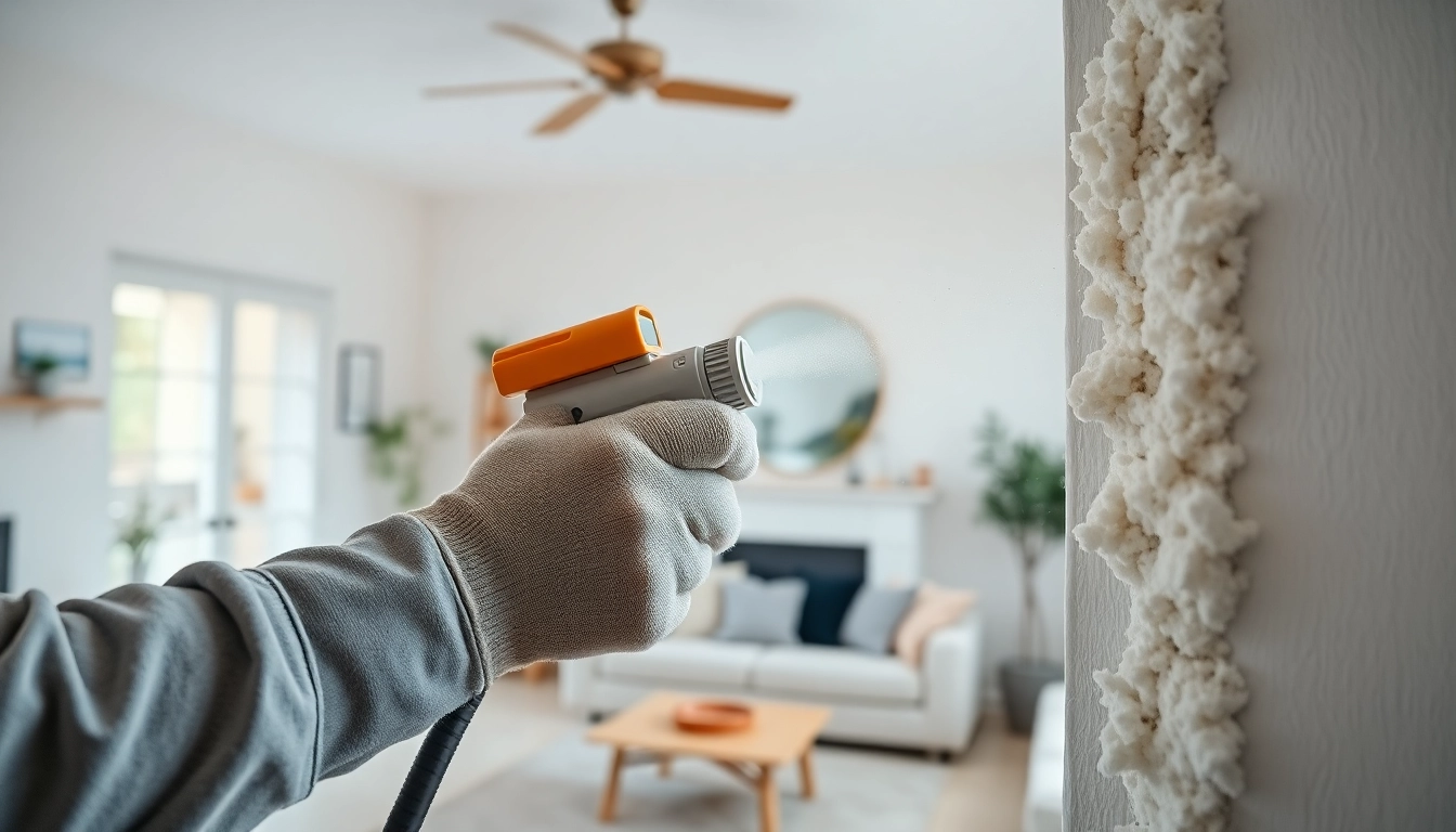 Efficient spray foam removal near me depicting a technician using specialized tools in a residential setting.